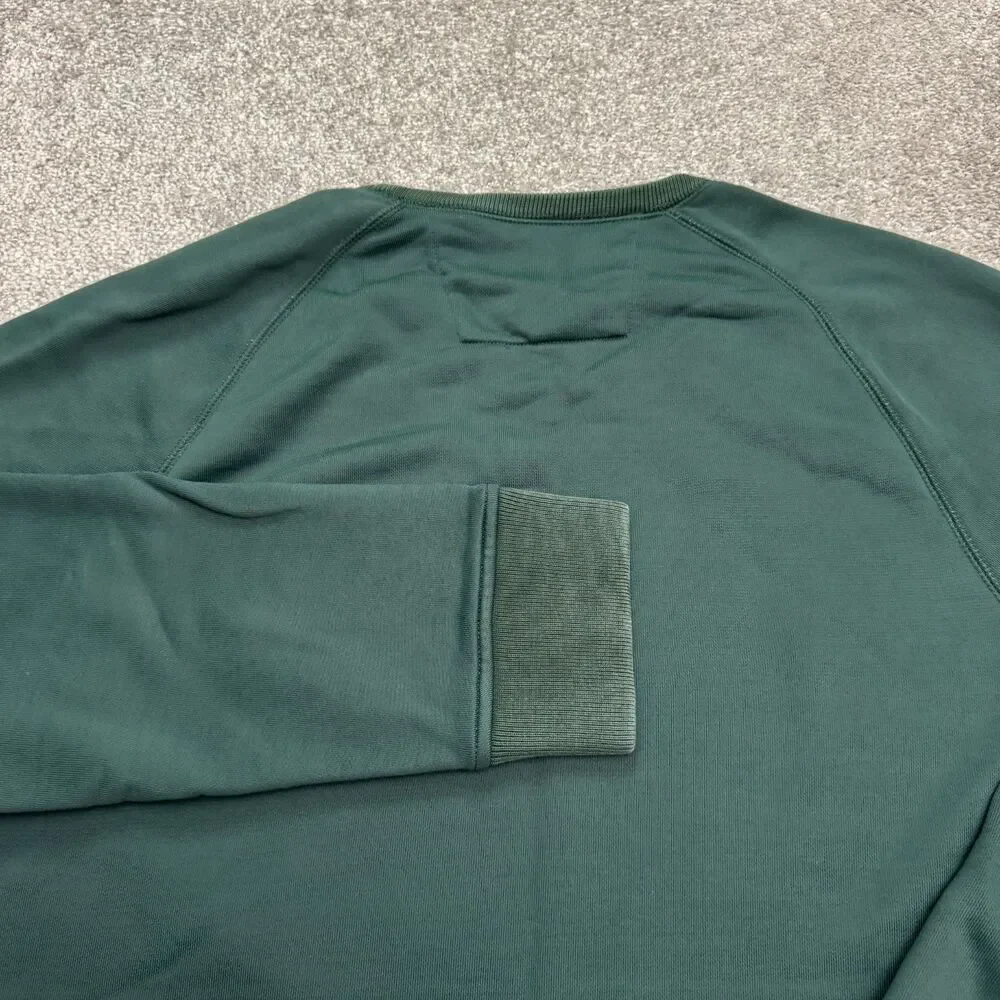 Banana Republic Pullover Sweatshirt Mens XL Green Tech Fleece Cew Neck Casual
